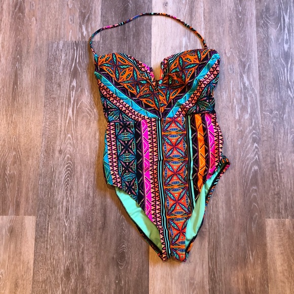 Pleated empire Bathing Suit Hobie brand - Picture 4 of 8